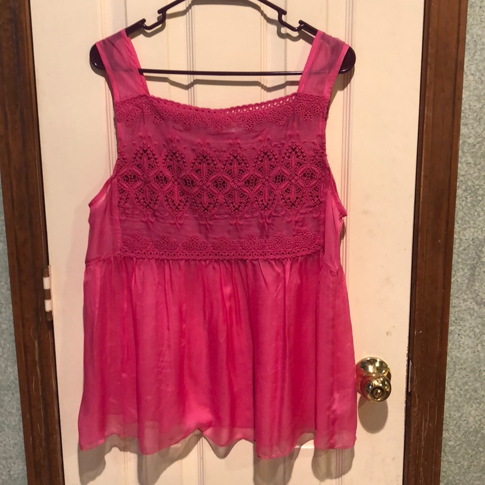 Sheer pink top
